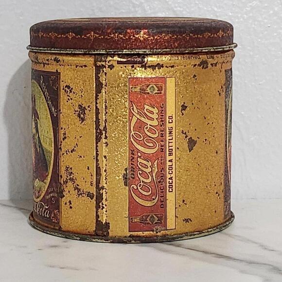 3/$25 Vintage Coca Cola Tin Collectible Can Style Container - Picture 4 of 9